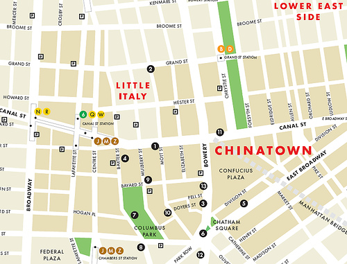 Mapa de Chinatown. Google Imágenes Mapa de Chinatown. Google Imágenes