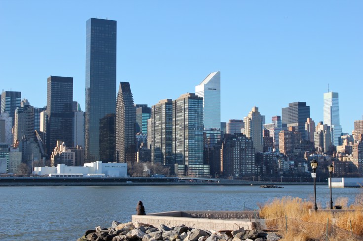 East River promenade near Gantry Park