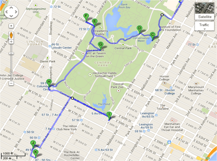Mapa Recorrido Día 2 : Segunda Parte