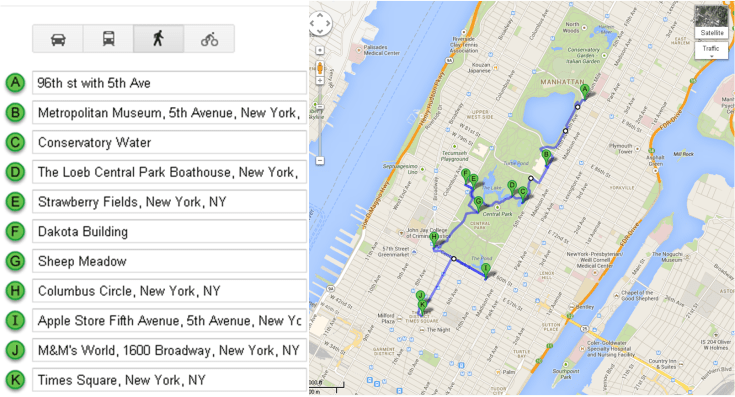 Mapa Recorrido Día 2