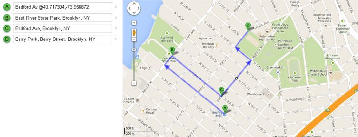 Mapa Recorrido Día 5 – Williamsburg + Berry Park
