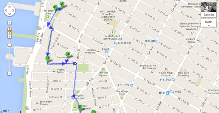 Mapa Recorrido Día 4 - 1a Parte