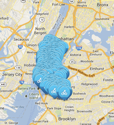 Mapa de citibike